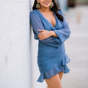 Gorgeous blue dress. Perfect for a special event.